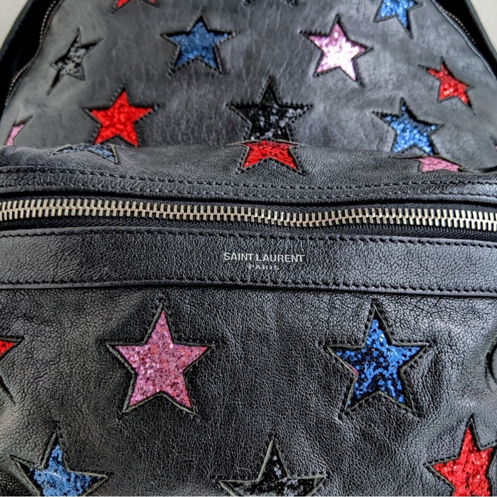 Rare Authentic YSL backpack stars. Red White Blue - Picture 6 of 13